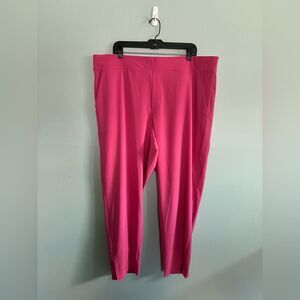 ATHLETA Plus Size 20 Brooklyn Ankle Lightweight Travel Pant Pink Dragonfruit